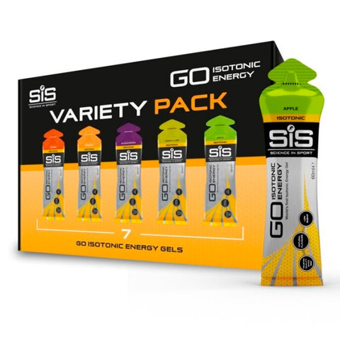 Gel SIS Go Isotónico Pack 7U Sabores Mixto 60ml