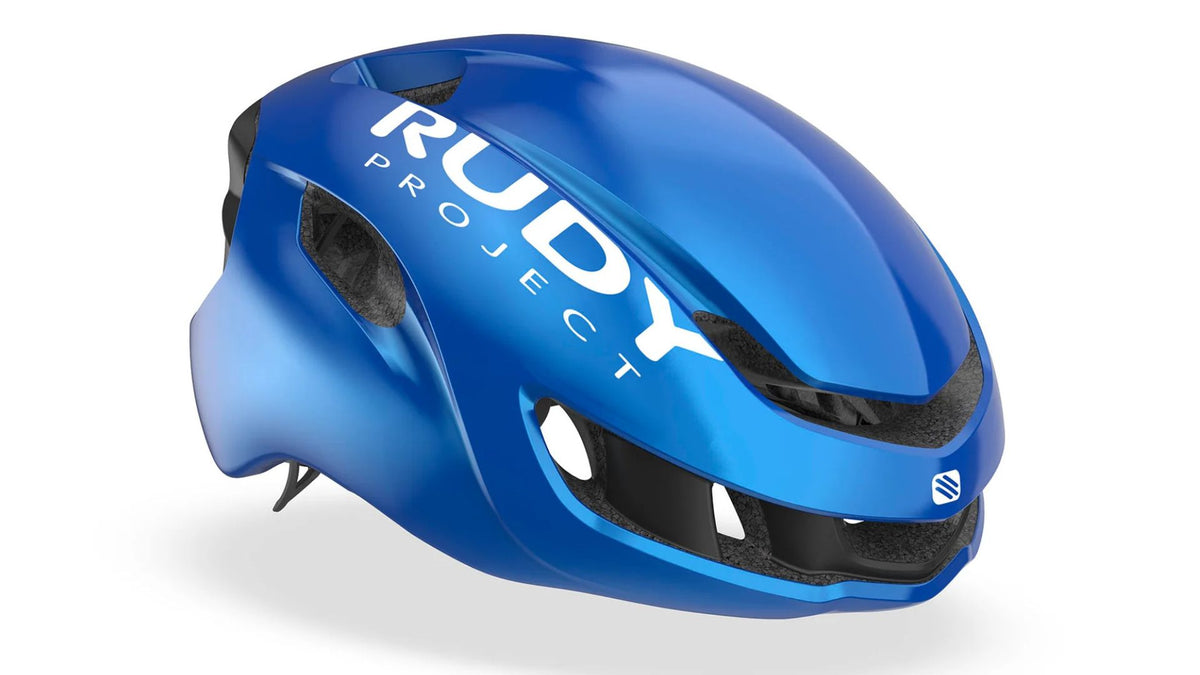 Cascos Nytron Champagne/Blue Avio Metal Matte
