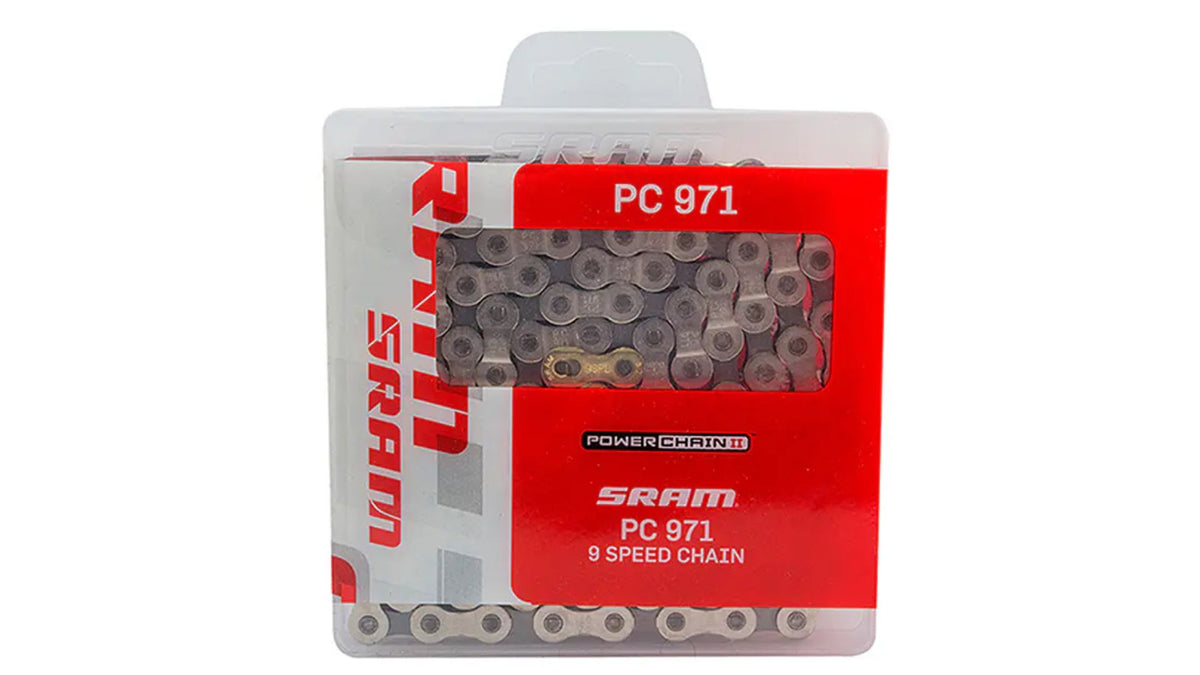 Cadena SRAM PC971 9V 114 Links Gris