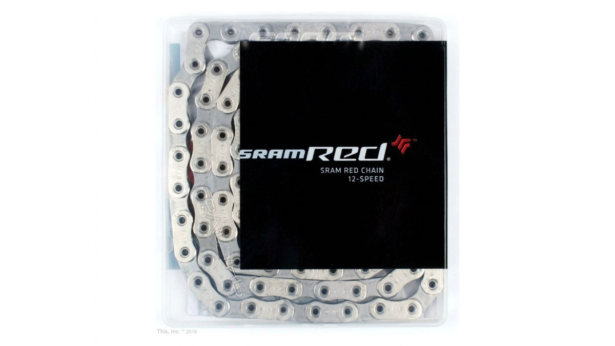 CADENA SRAM RED AXS FLATTOP D1 12V 114 LINKS PLATEADO