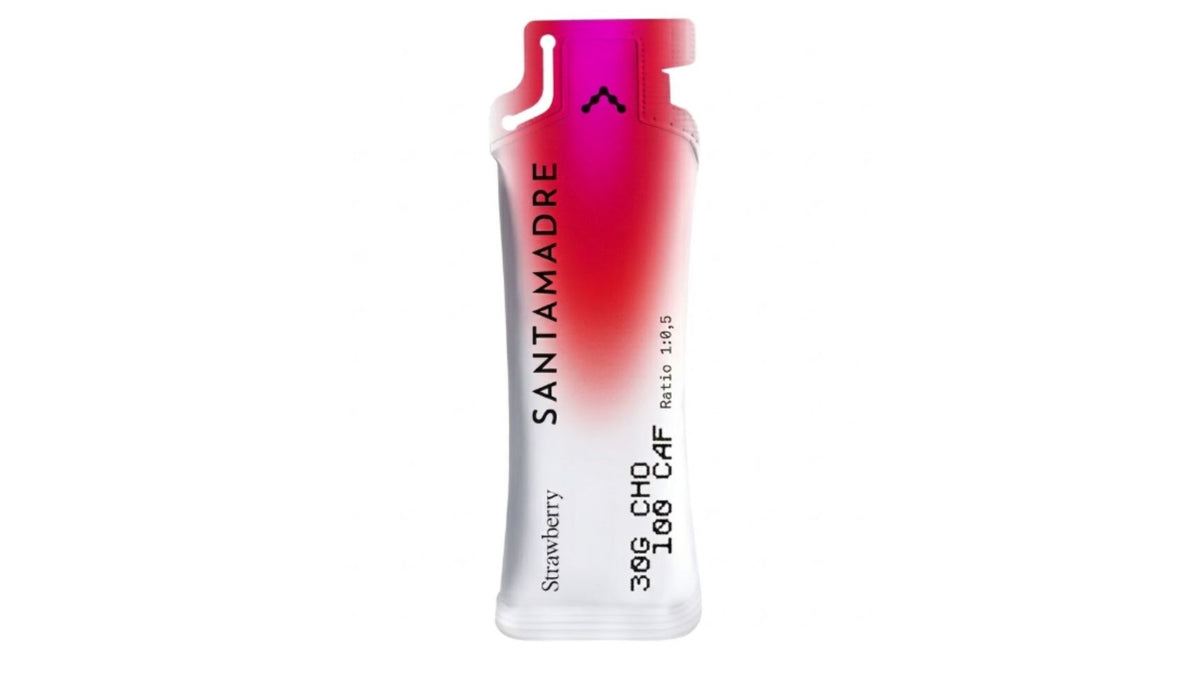 Gel Energético Santa Madre 30CHO Con Cafeína Strawberry