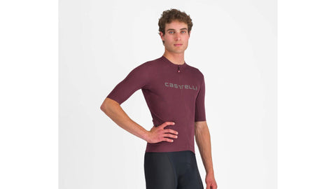 Jersey Castelli Prologo Lite Deep Burdeo