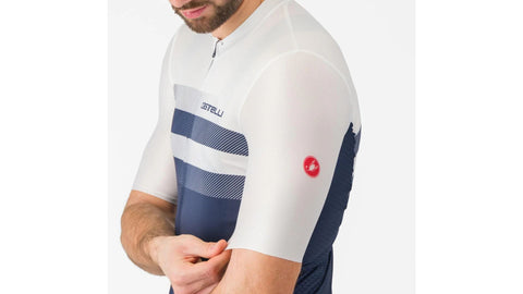 Jersey Castelli Simbolo Belgian Azul/Blanco