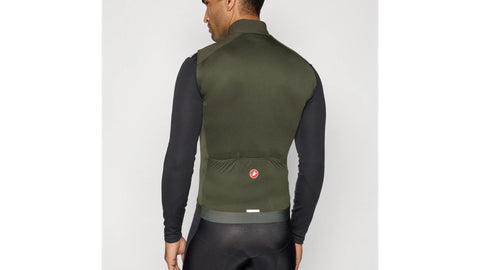 Chaleco Cortaviento Castelli Espresso Vest Verde Intenso