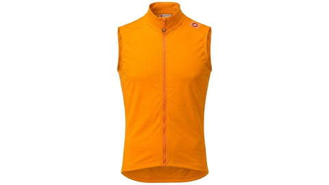 Chaleco Cortaviento Castelli Espresso Vest Vivid Naranja