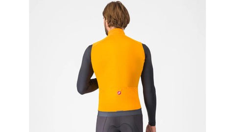 Chaleco Cortaviento Castelli Espresso Vest Vivid Naranja