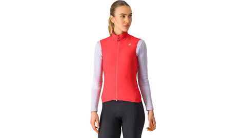Chaleco Cortaviento Castelli Espresso W Vest Hibiscus