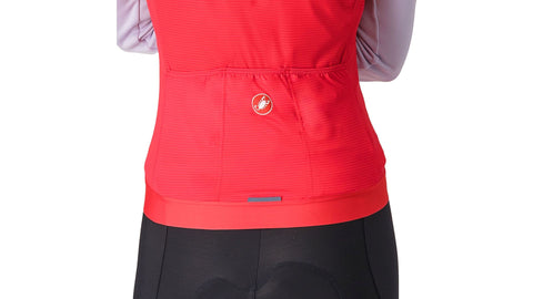 Chaleco Cortaviento Castelli Espresso W Vest Hibiscus