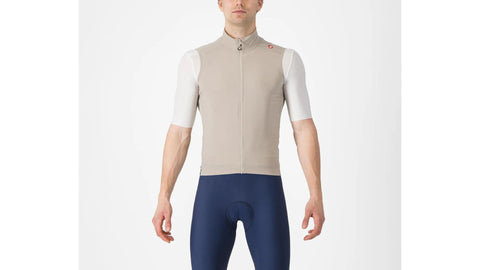 Chaleco Cortaviento Castelli Espresso Vest Clay/Dark Grey
