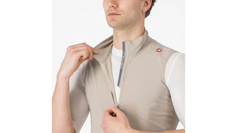 Chaleco Cortaviento Castelli Espresso Vest Clay/Dark Grey