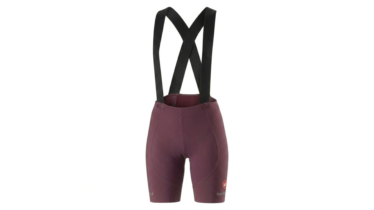 Bibshort Castelli Espresso W DT Bibs Deep Morado