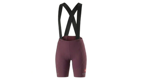 Bibshort Castelli Espresso W DT Bibs Deep Morado