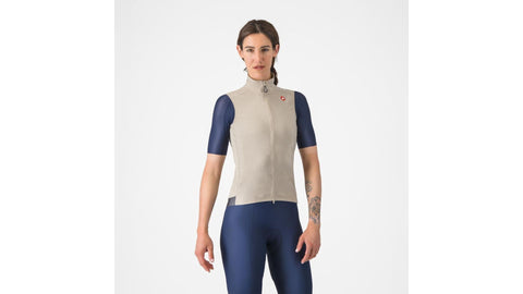 Chaleco Cortaviento Castrlli Espresso W Vest Clay/Dark Grey