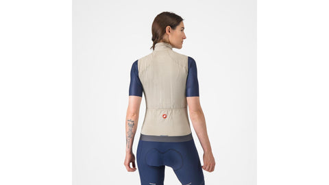 Chaleco Cortaviento Castrlli Espresso W Vest Clay/Dark Grey