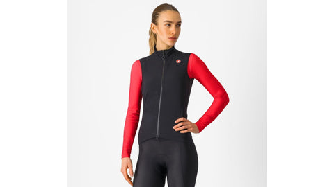 Chaleco Cortaviento Castelli Espresso W Vest Light Negro