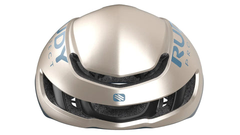 CASCO RUDY PROJECT Nytron Champagne/Blue Avio Metal Matte
