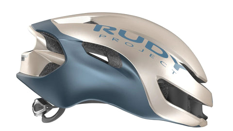 CASCO RUDY PROJECT Nytron Champagne/Blue Avio Metal Matte