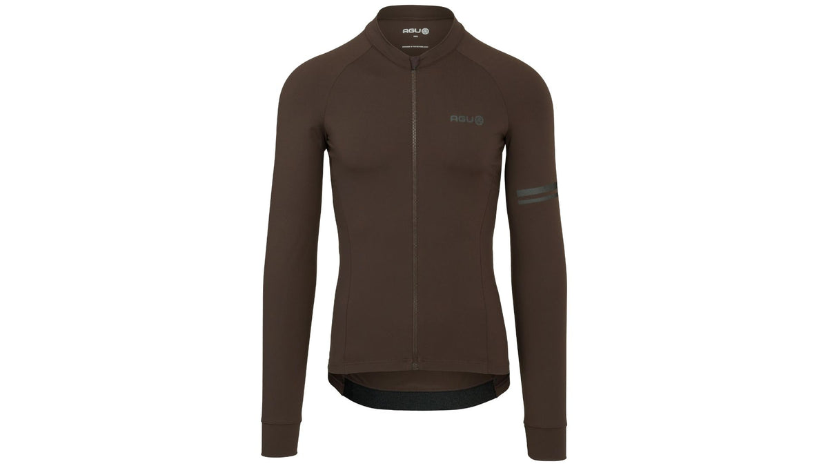 Jersey AGU Solid LS Performance Ground Coffe