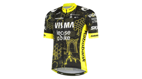 Tricota Réplica Oficial Maillot Team Visma Lease a Bike TDF Kids