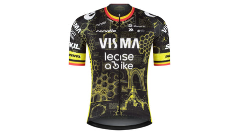 Tricota Team Visma Replica Maillot Ex-Campeón de Bélgica Lease a Bike