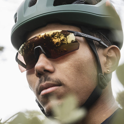 LENTES DE CICLISMO BOLLÉ ICARUS Black Matte - Phantom Brown Red Photochromic