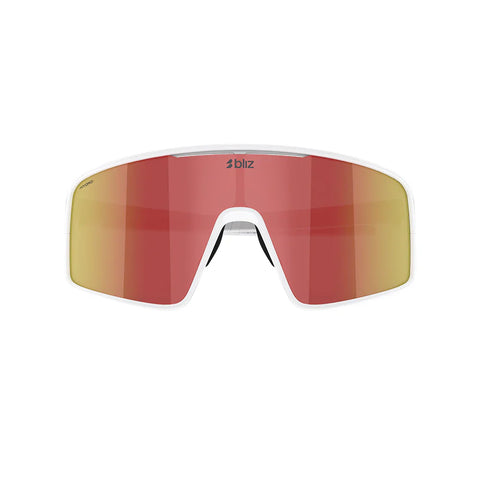 Lentes Bliz P001  Blanco mate  Marron rojo