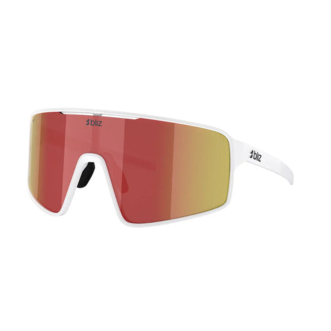 Lentes Bliz P001  Blanco mate  Marron rojo